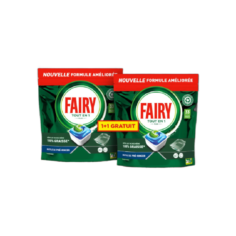 Fairy Nõudepesumasina kapslid 66tk All in 1 Plus