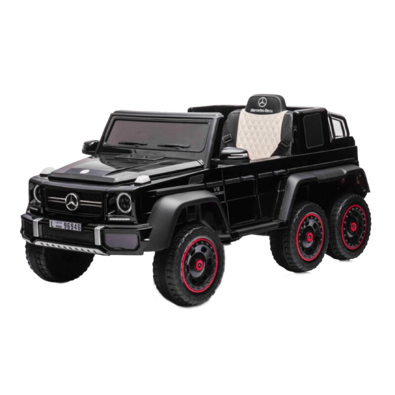 Mercedes-Benz G63 6x6 – 12V laste elektriauto kummirehvide ja luksusliku varustusega
