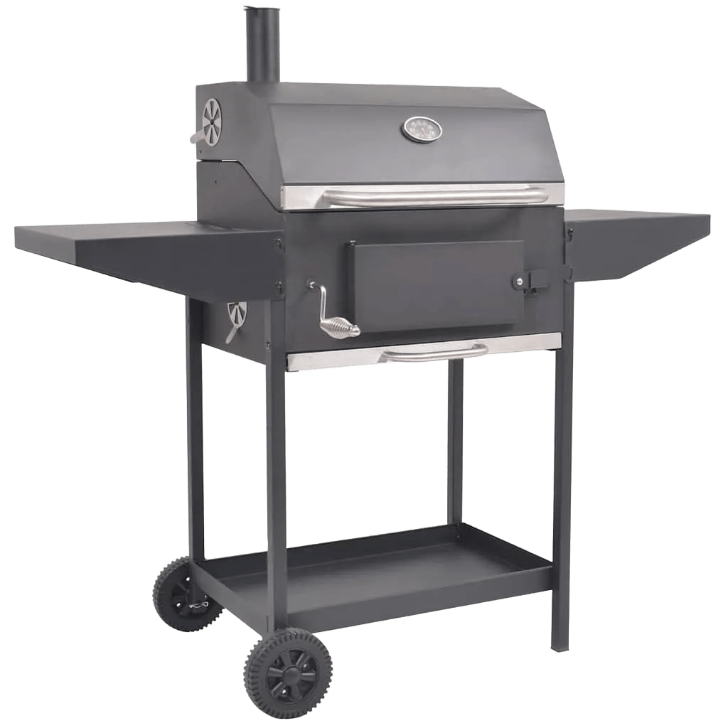 Söegrill ja BBQ Suitsuahi Ratastel – Suur Grill Korstna ja Termomeetriga