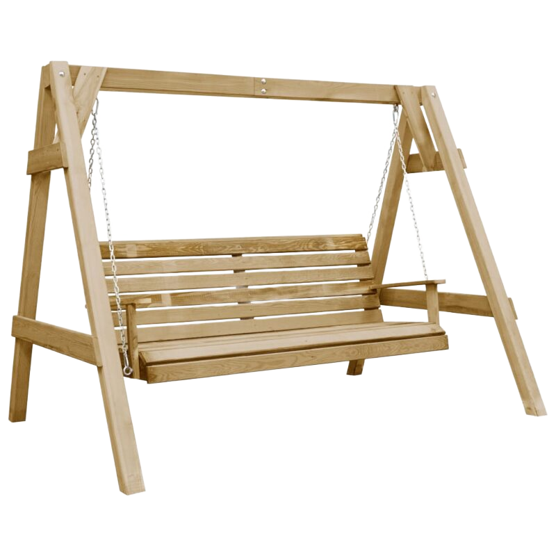 Immutatud männipuidust aiakiik, 205 × 150 × 157 cm