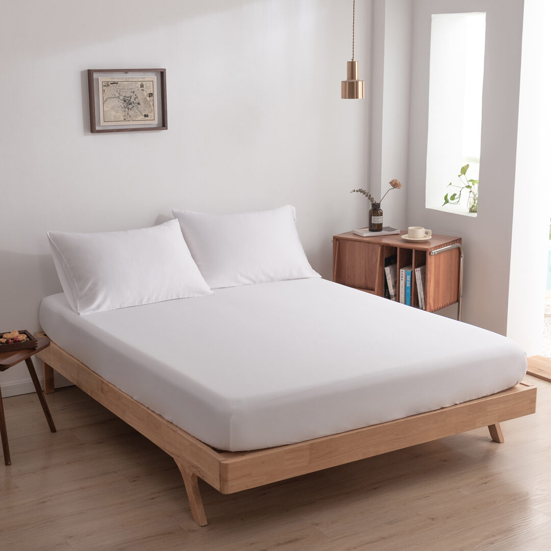 Bambusest Voodilina Coco White – Valge