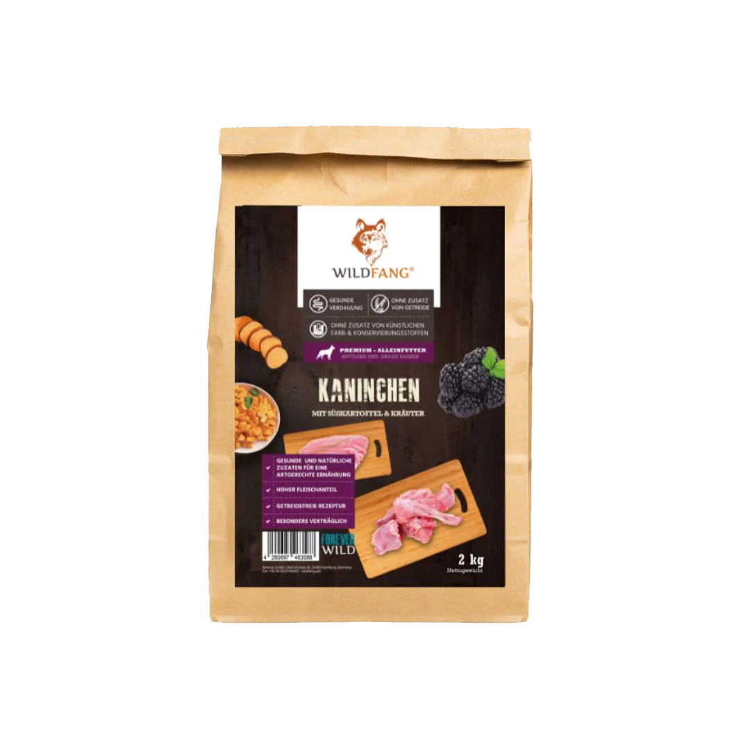 Koeratoit küülikuga Wild Fang 2kg