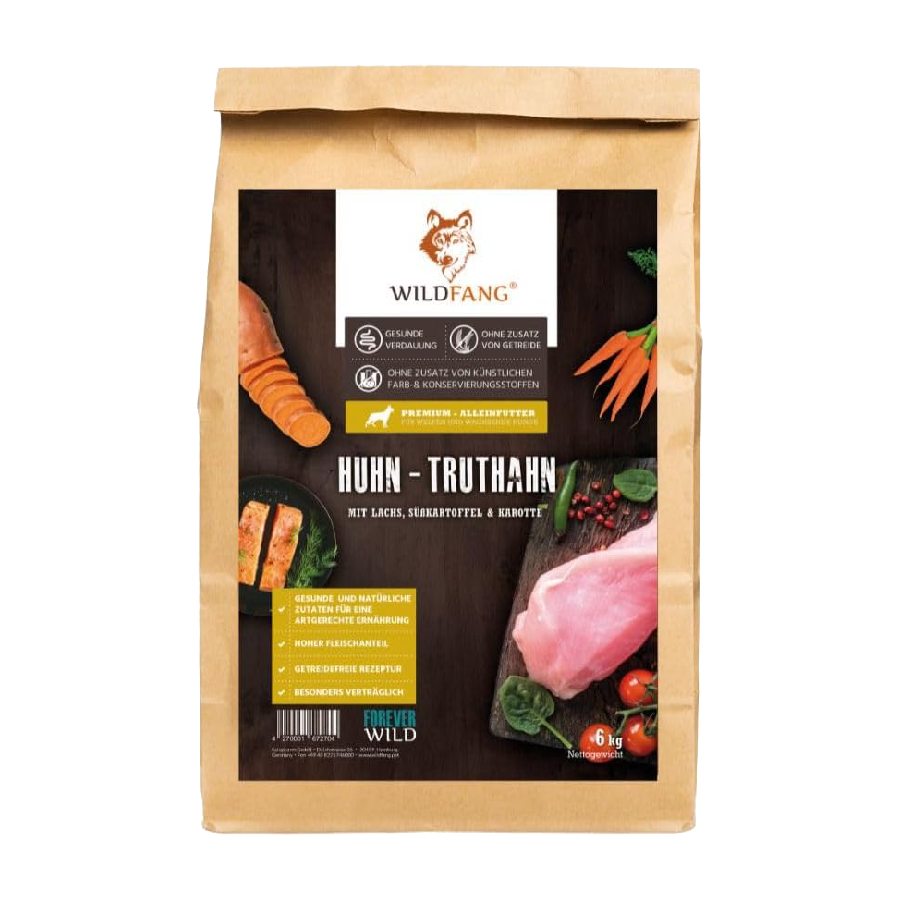 Koerte kuivtoit küülikuga Wild Fang 6kg