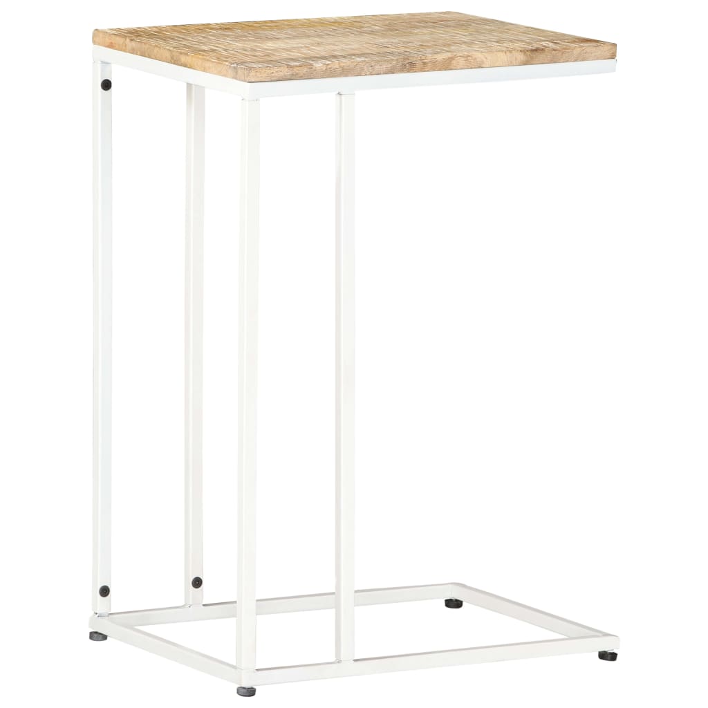 C-kujuline külglaud 35 × 45 × 65 cm – täispuit ja teras - Pilt 12