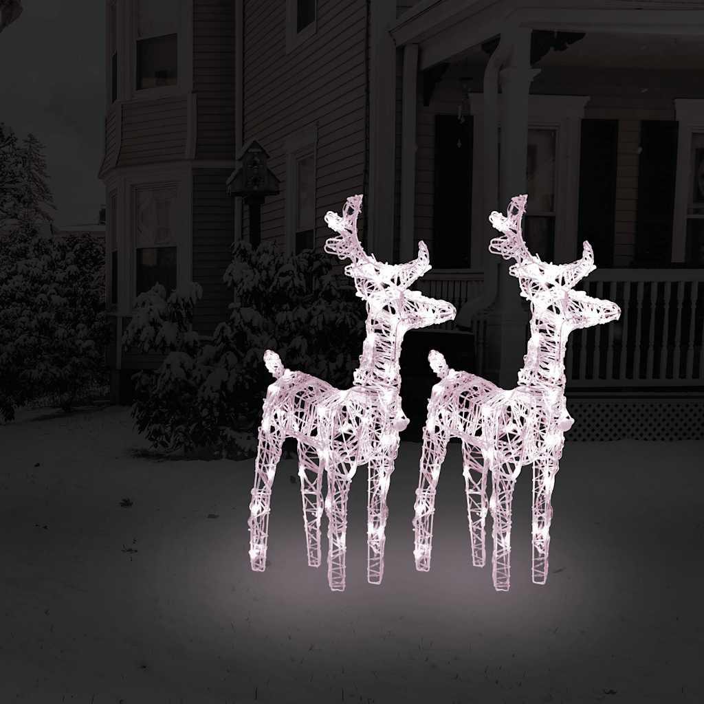 LED Jõulukaunistused Põhjapõdrad 55 cm 2tk
