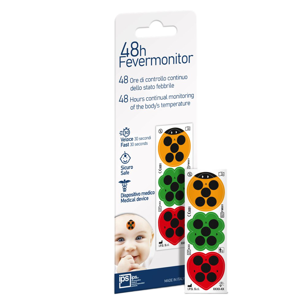 Fevermonitor Palavikujälgija Lastele 48 h – 3 tk