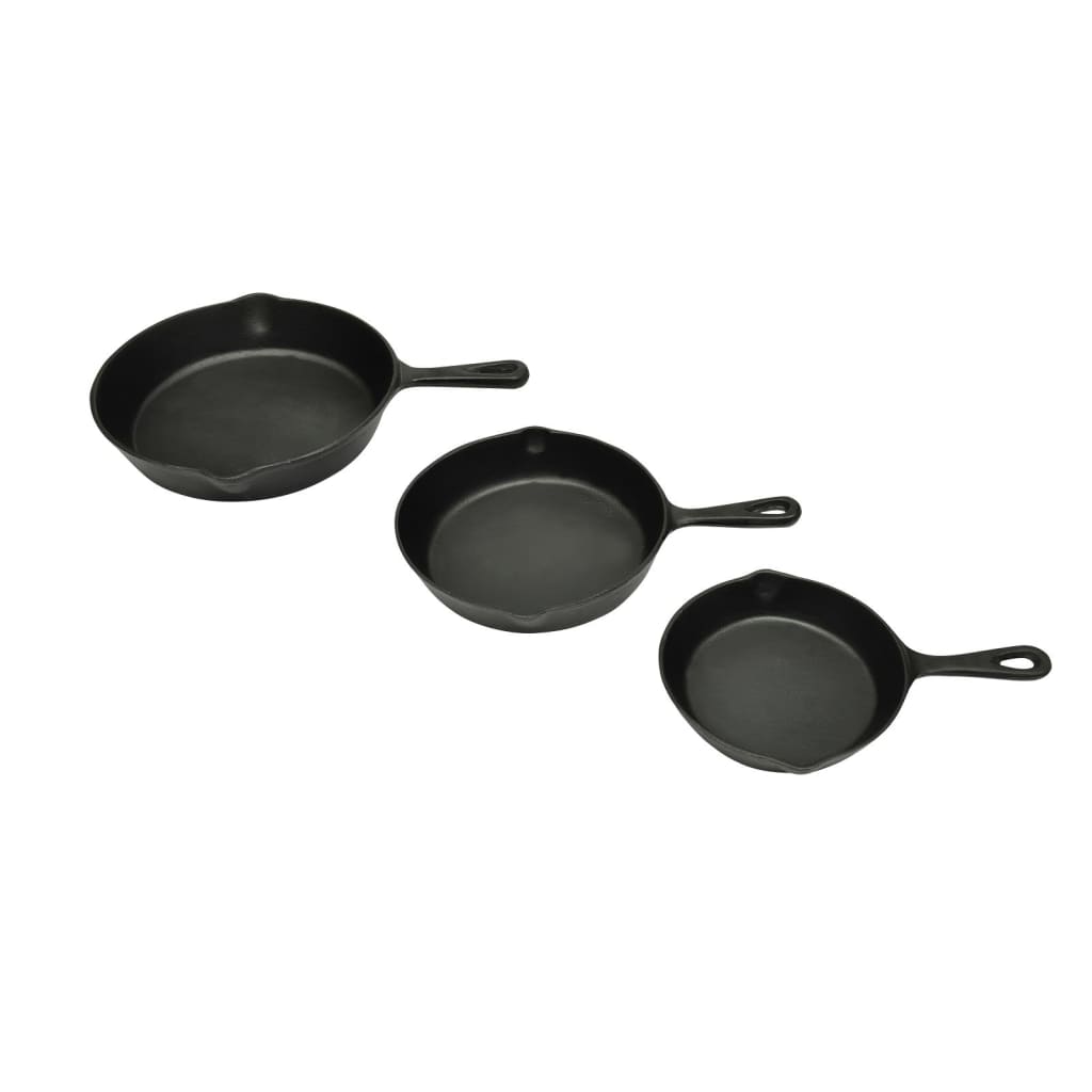 Malmpannide komplekt, 3 tk, Ø 17, 21 ja 27 cm