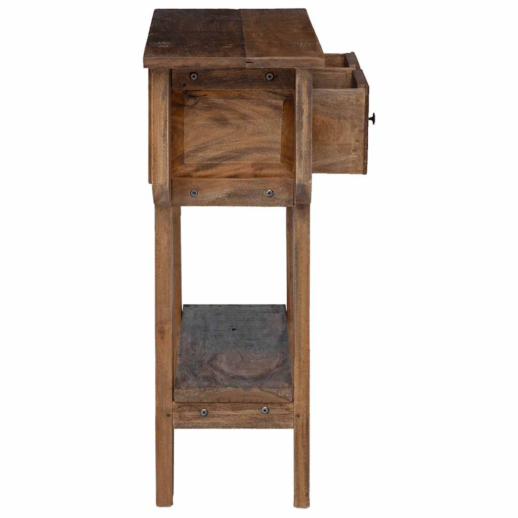 Kahe sahtliga puidust konsoollaud, 80 × 35 × 80 cm - Pilt 7