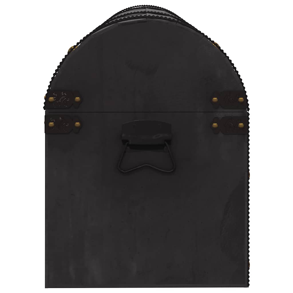 Vanaaegses stiilis puidust hoiukirst, must, 120 × 30 × 40 cm – tootevaade