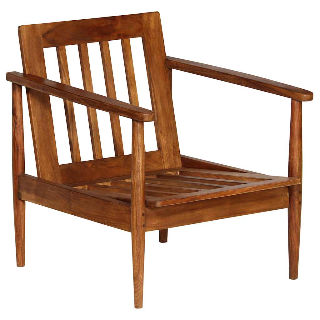 Nahast tugitool akaatsiapuidust raamiga, 52 × 65 × 72 cm - Pilt 5