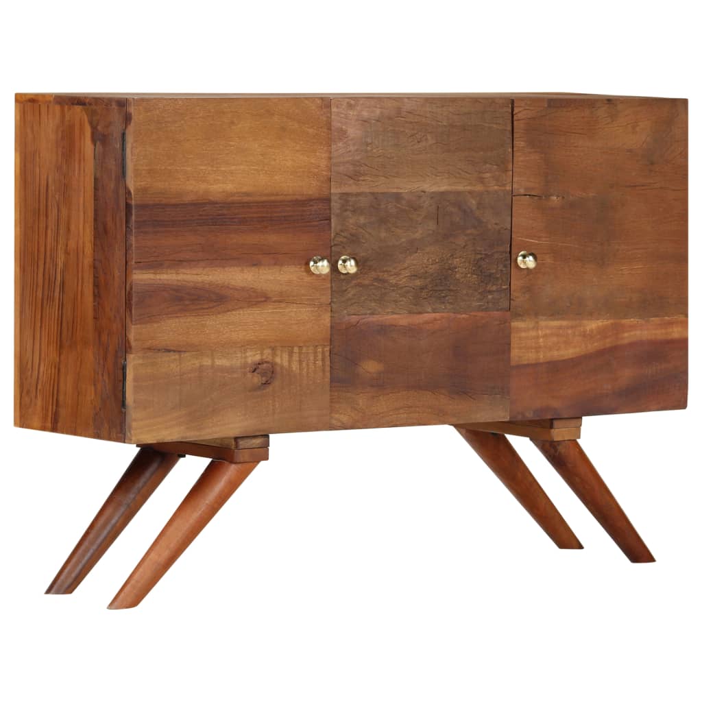 Taaskasutatud puidust puhvetkapp, pruun, 110 × 30 × 75 cm