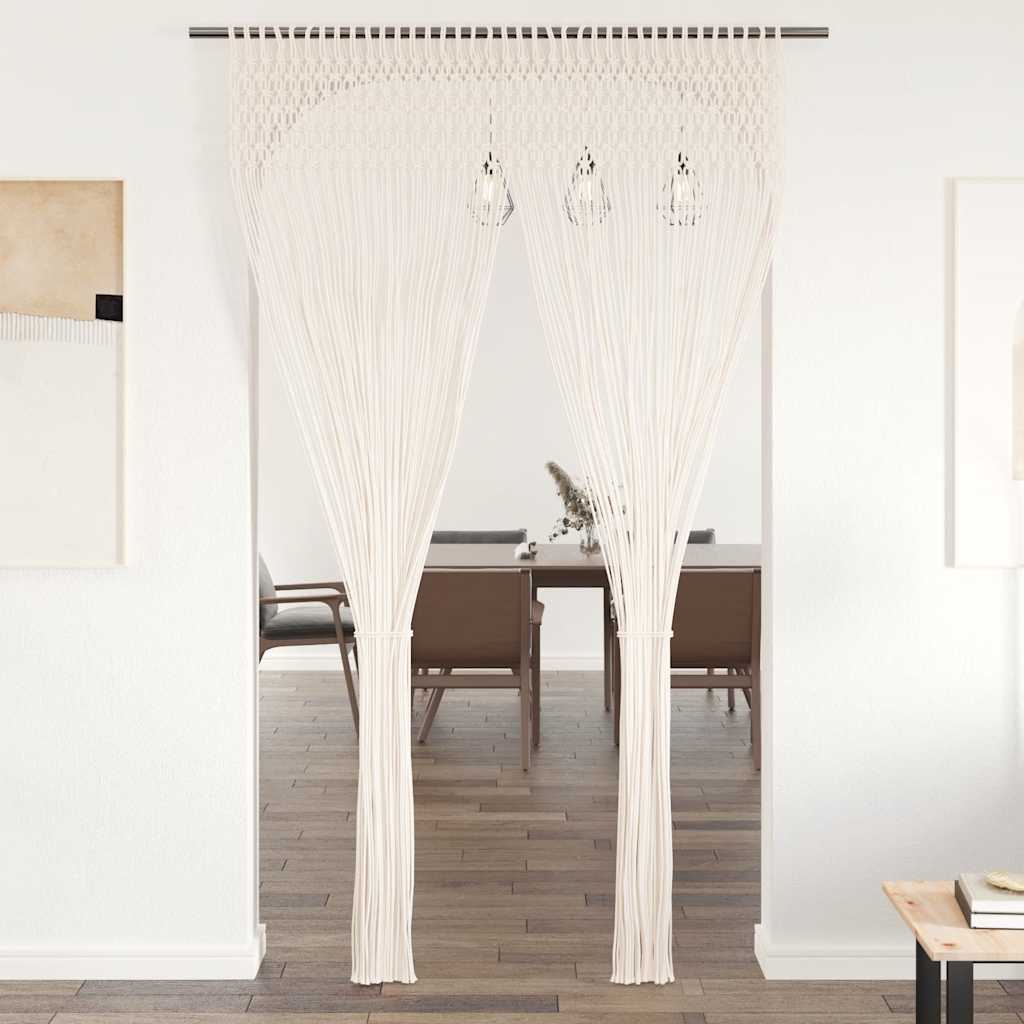 Makrameekardin sõlmmustriga, 140 × 240 cm – tootevaade