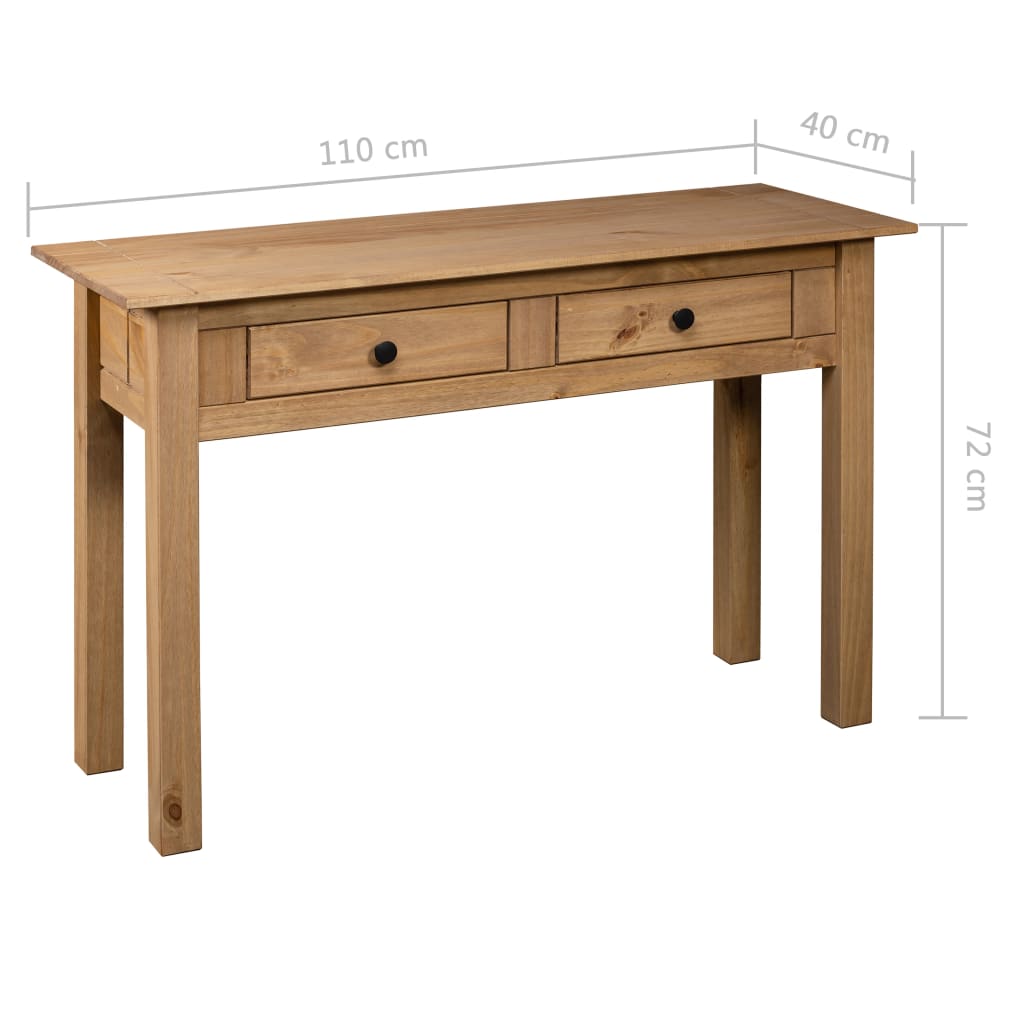 Männipuidust konsoollaud PANAMA 2 sahtliga, 110 × 40 × 72 cm - Pilt 9