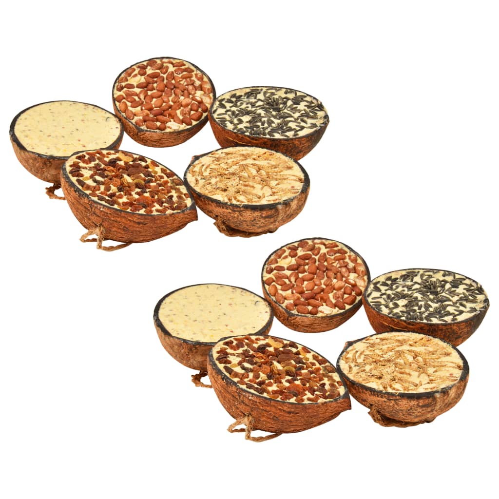 Linnutoiduga täidetud kookospähklipoolikud, 10 tk × 290 g