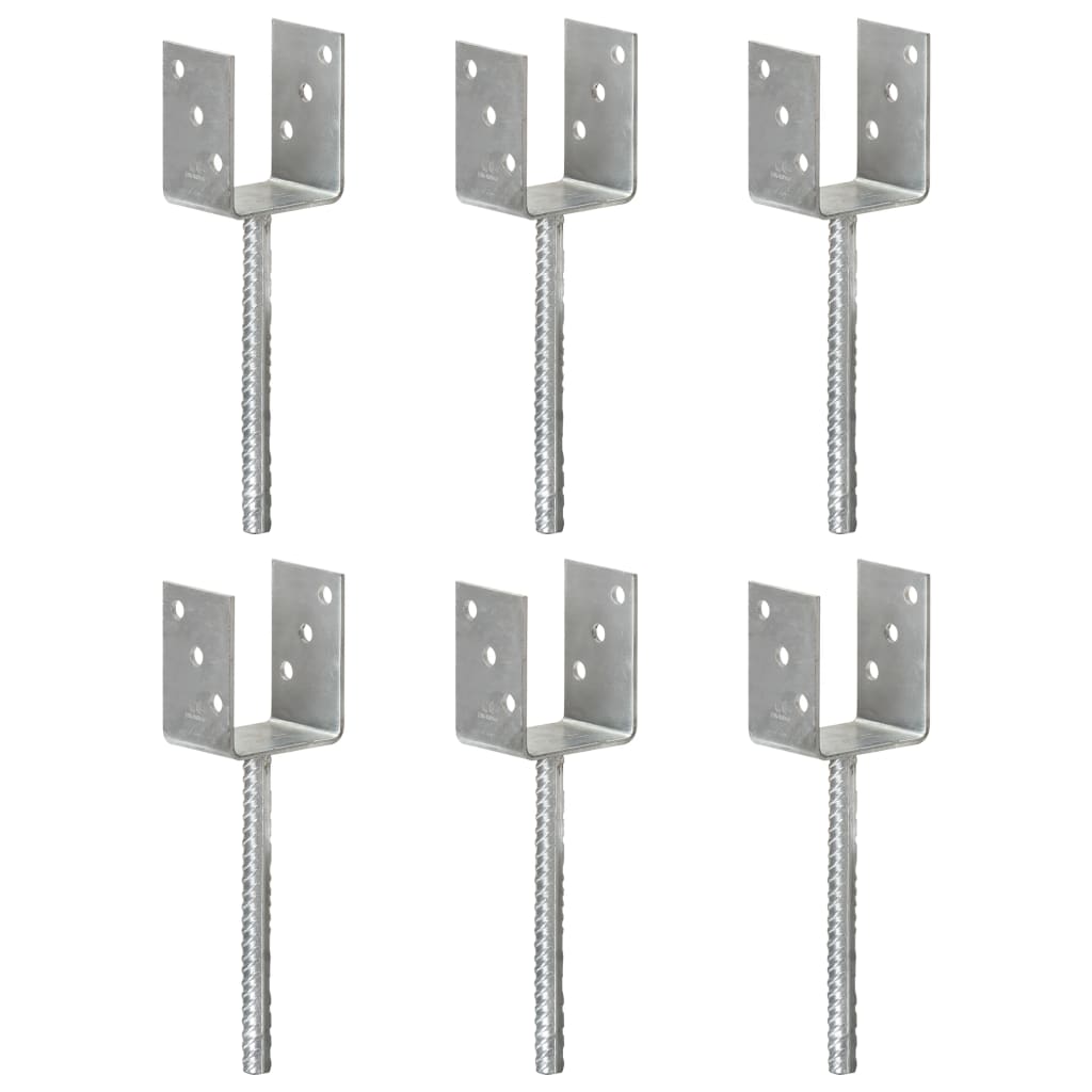 Y-kujulised tsingitud terasest postialused, 6 tk