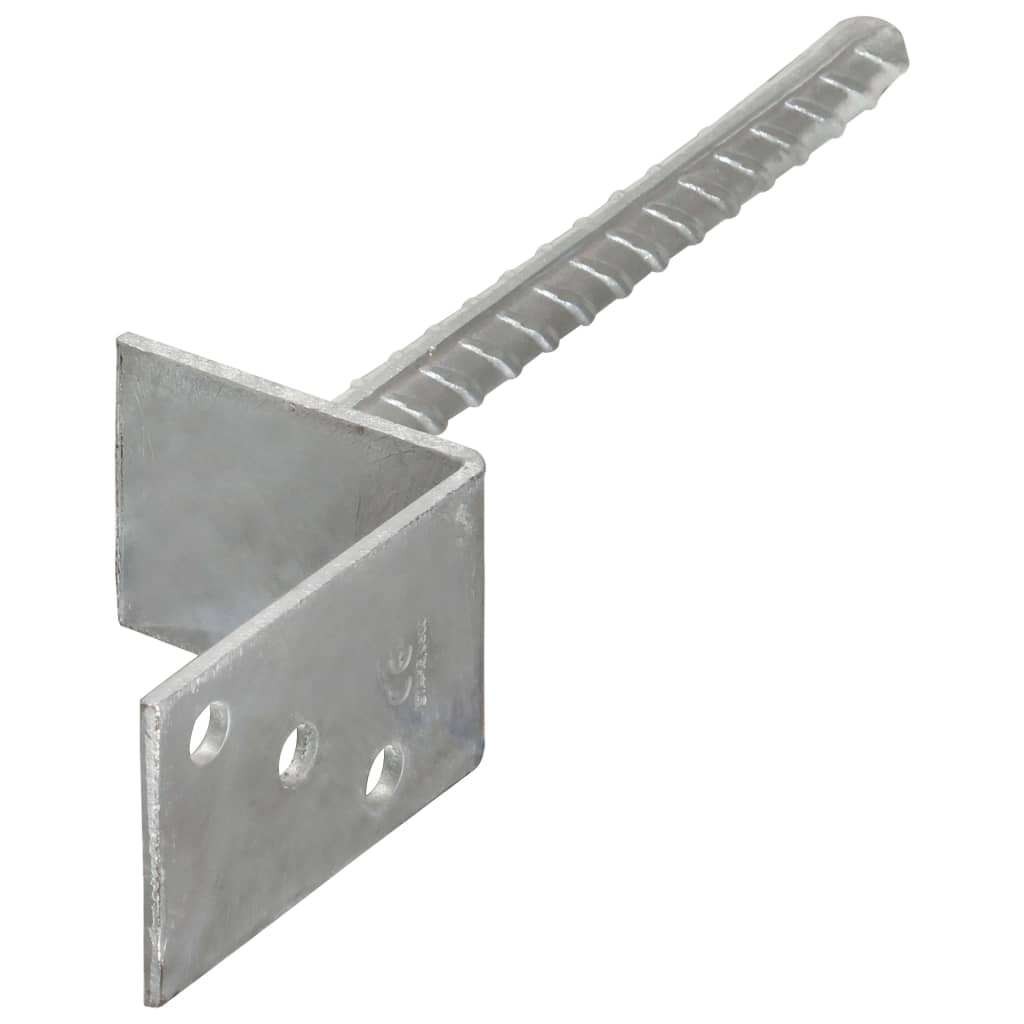 L-kujulised maavaiad, 6 tk, 8 × 6 × 30 cm, kuumtsingitud teras - Pilt 2