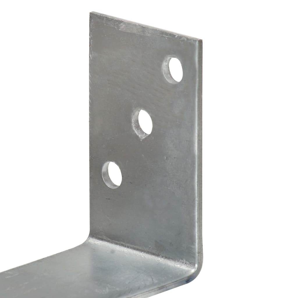 L-kujulised maavaiad, 6 tk, 8 × 6 × 30 cm, kuumtsingitud teras - Pilt 4