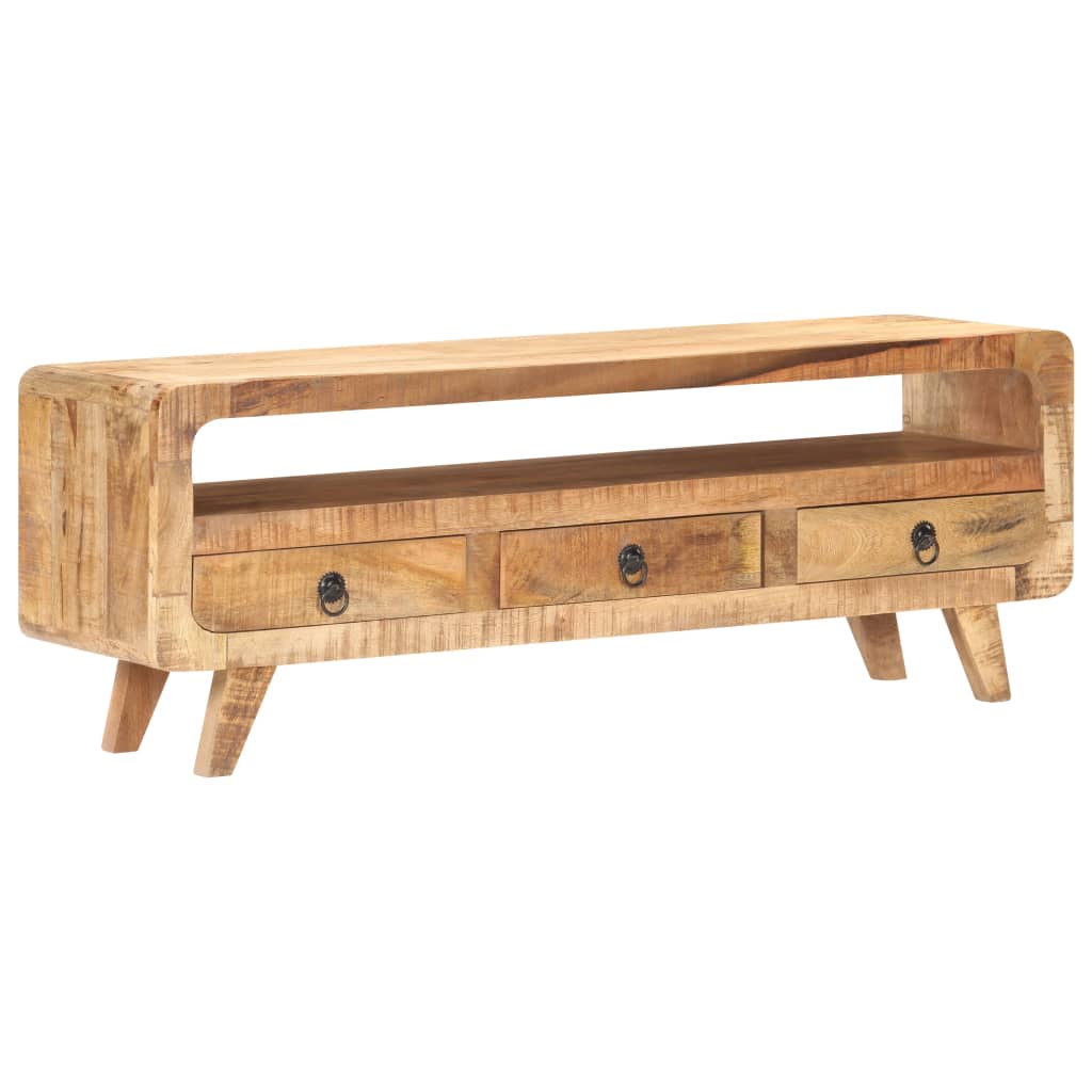 Puidust telerikapp kolme sahtliga, 117 × 30 × 41 cm