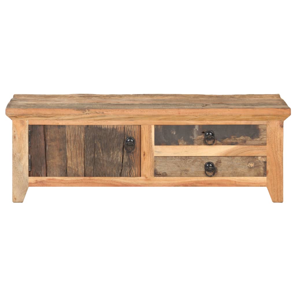 Taaskasutatud puidust diivanilaud, 90 × 50 × 31 cm - Pilt 3
