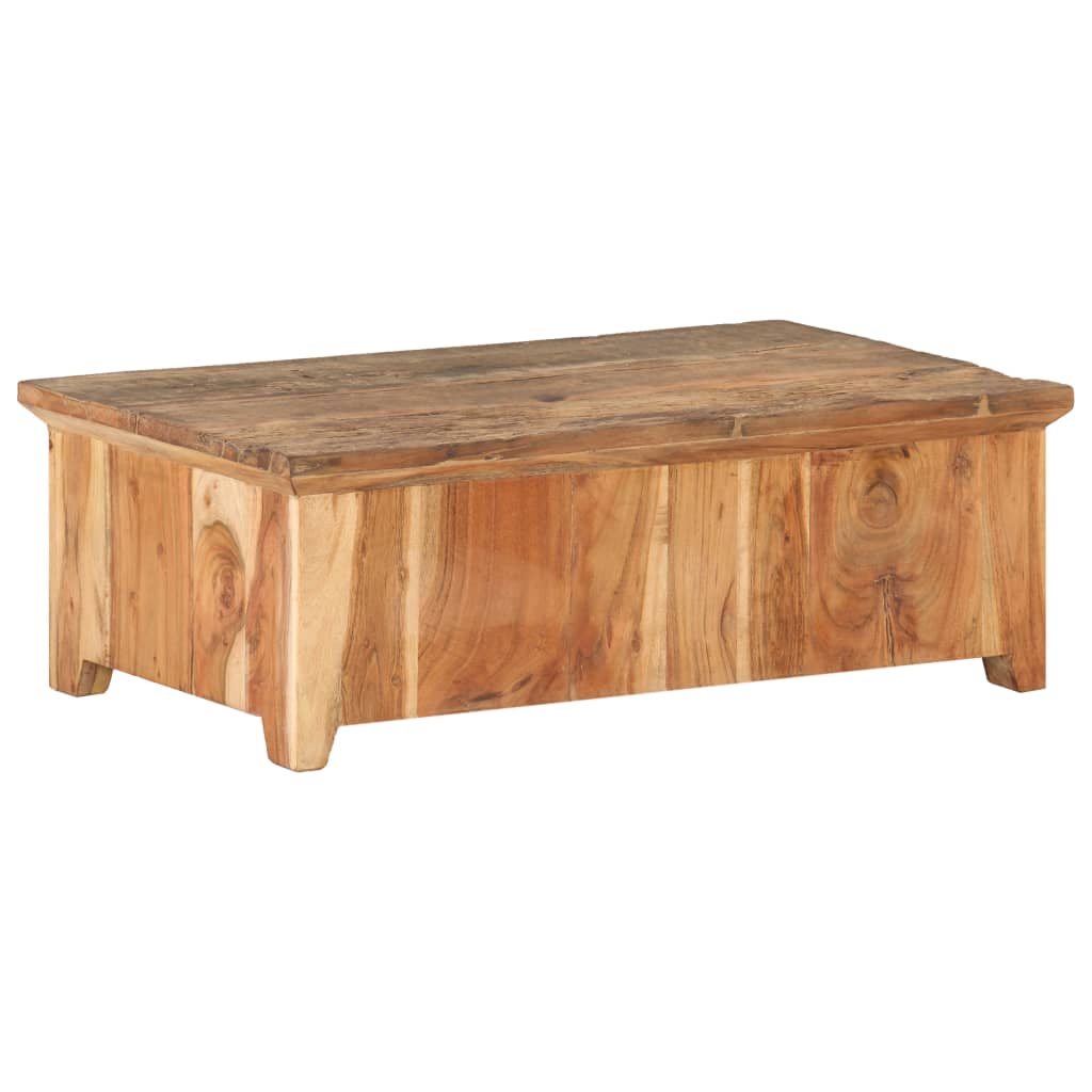 Taaskasutatud puidust diivanilaud, 90 × 50 × 31 cm - Pilt 8
