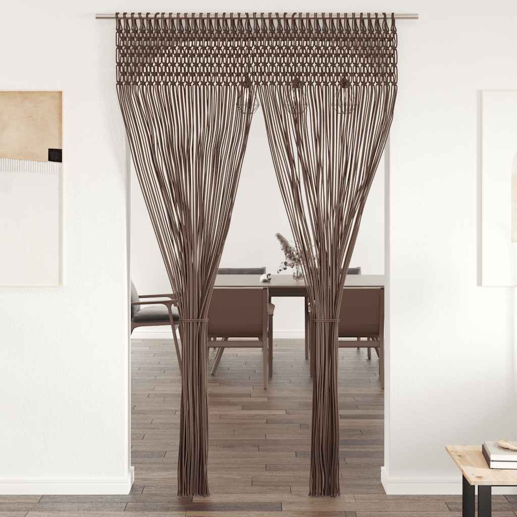 Makrameekardin sõlmmustriga, 140 × 240 cm – tootevaade