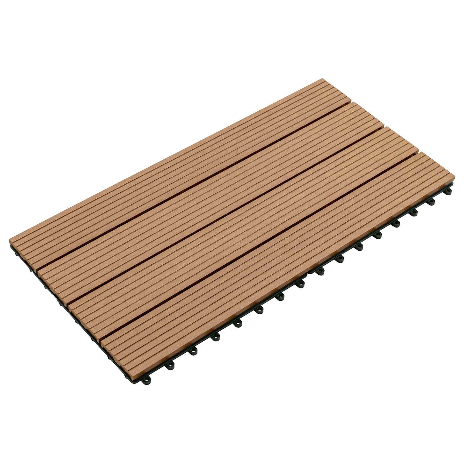 WPC-terrassiplaadid, 6 tk, 60 × 30 cm