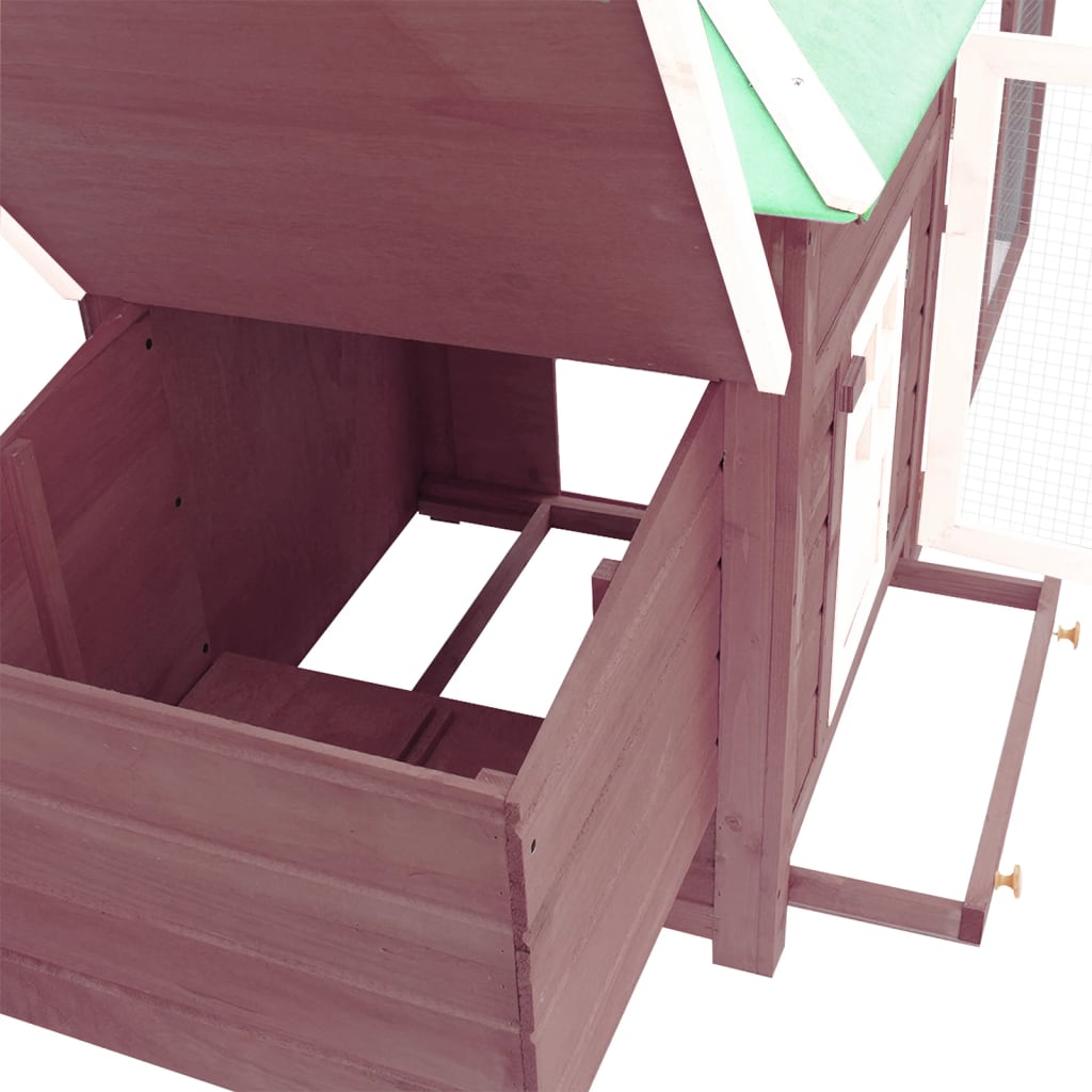 Puidust kanakuut pesakastiga, 190 × 72 × 102 cm – tootevaade