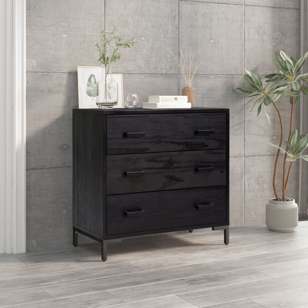 Kolme sahtliga männipuidust kummut, 75 × 35 × 70 cm - Pilt 9