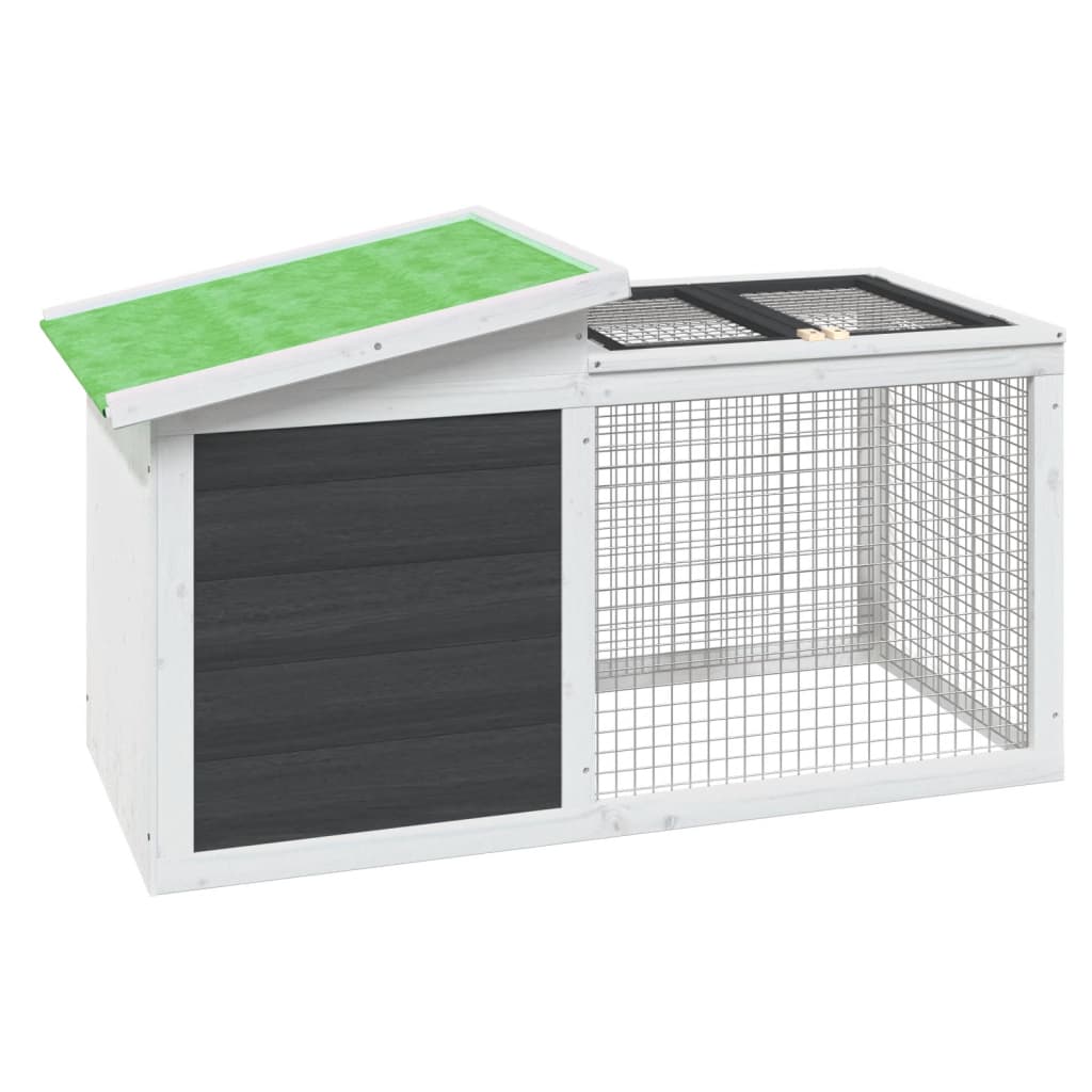 Männipuidust küülikupuur pesakastiga 100,5 × 54 × 55 cm - Pilt 2