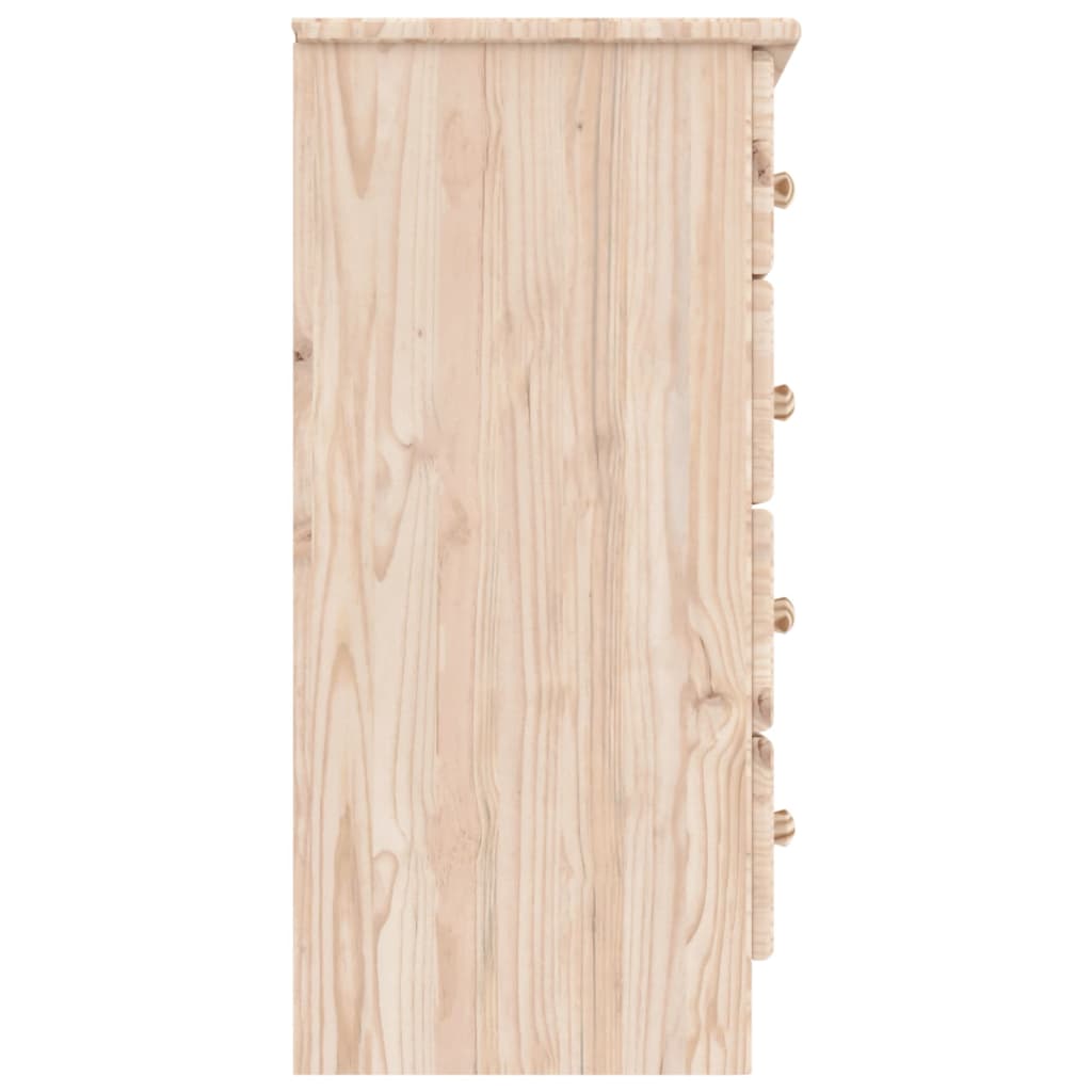Viie sahtliga männipuidust kummut ALTA, 77 × 35 × 73 cm - Pilt 6