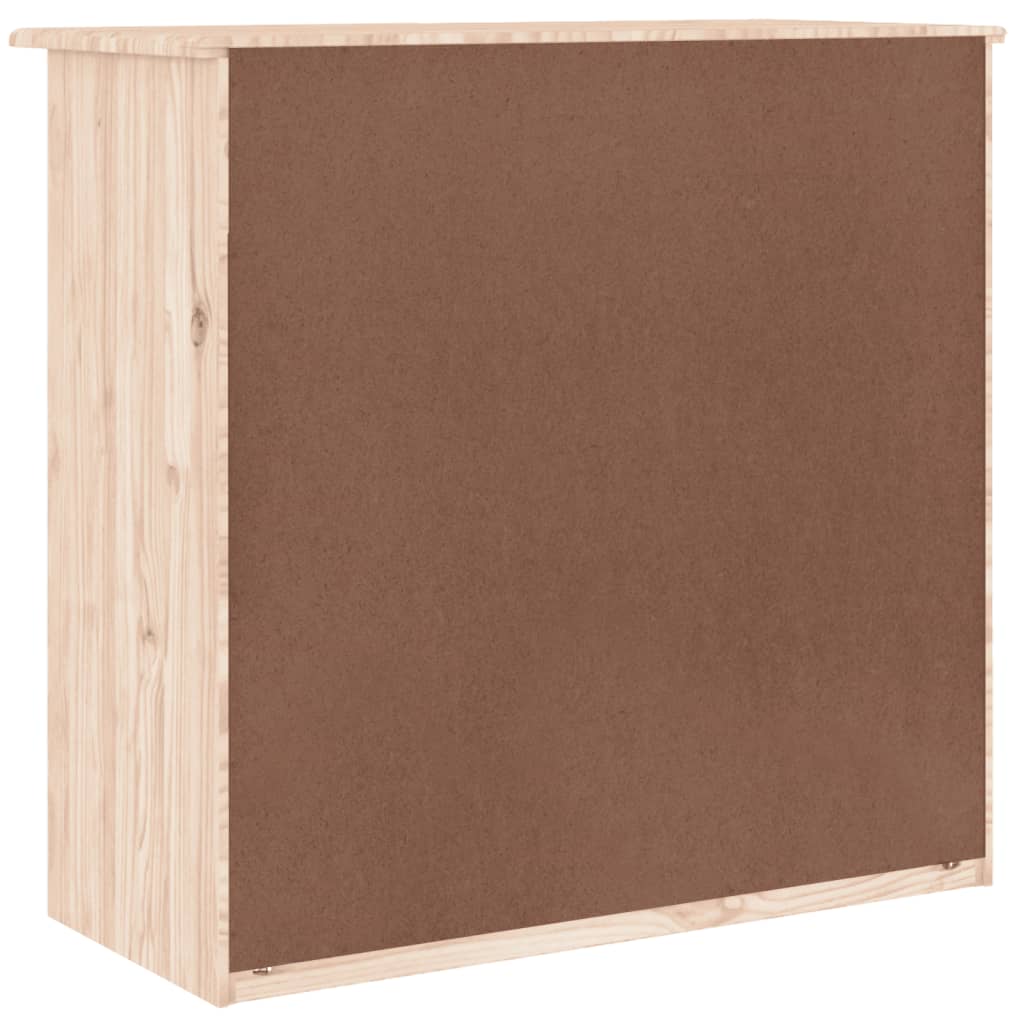 Viie sahtliga männipuidust kummut ALTA, 77 × 35 × 73 cm - Pilt 5