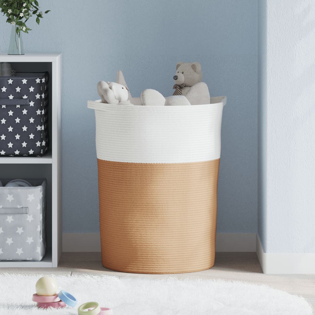 Suur puuvillasegust hoiukorv, Ø 49 × 65 cm – tootevaade