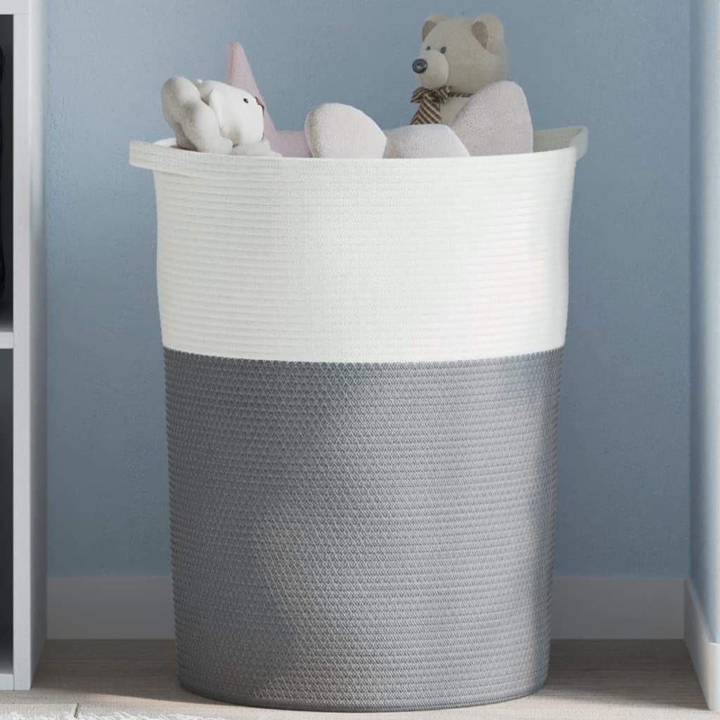 Suur puuvillasegust hoiukorv, Ø 49 × 65 cm – tootevaade