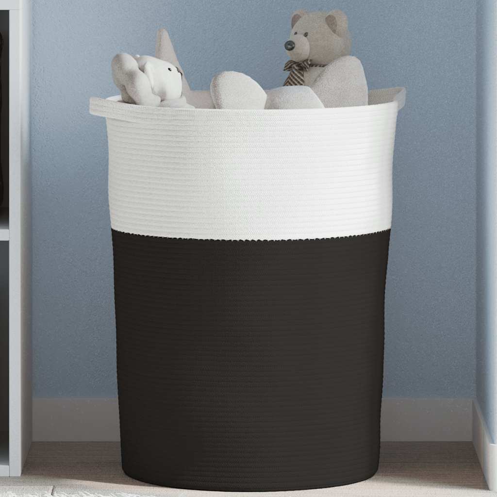 Suur puuvillasegust hoiukorv, Ø 49 × 65 cm – tootevaade
