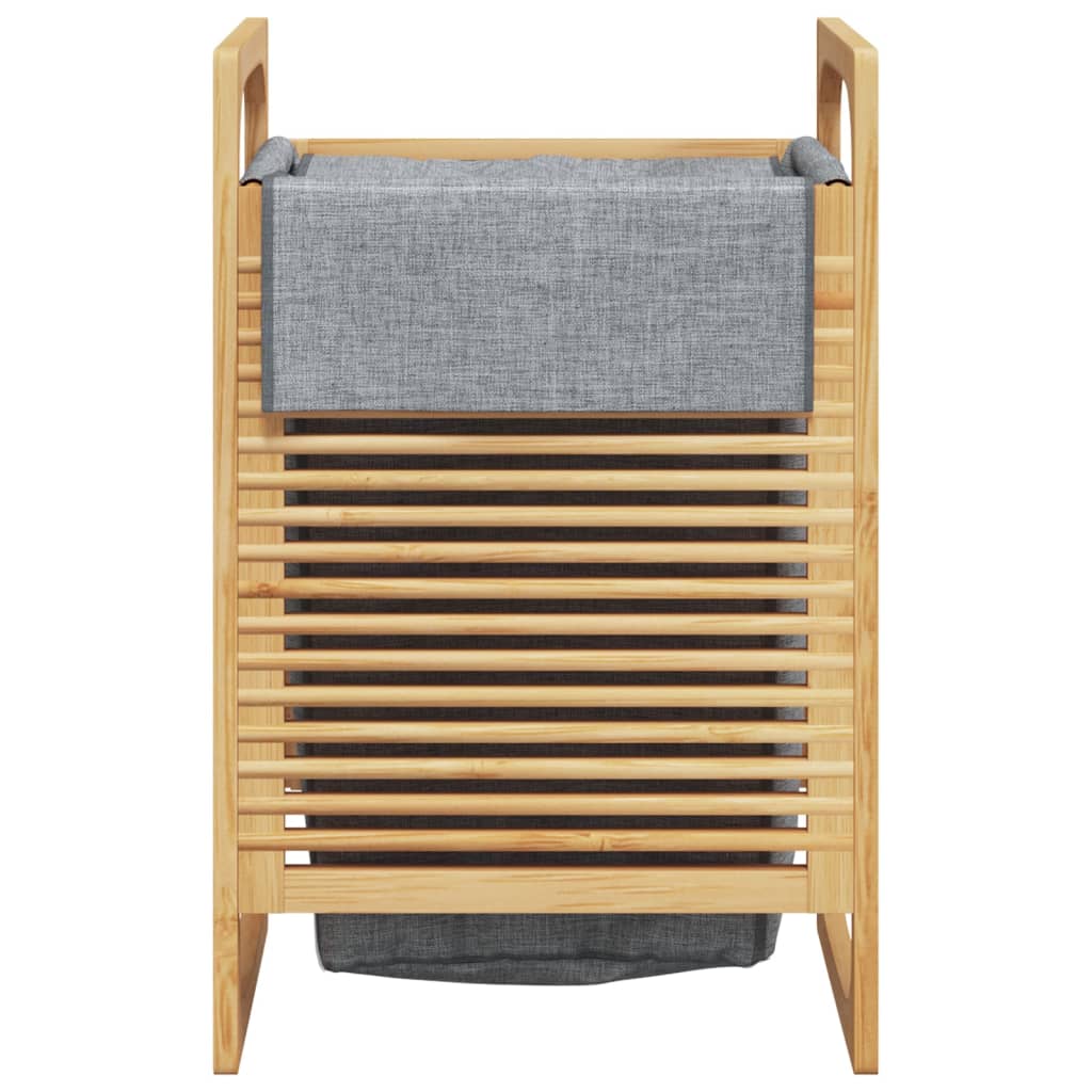Bambusest pesukorv halli pesukotiga, 40 × 35 × 61 cm – tootevaade