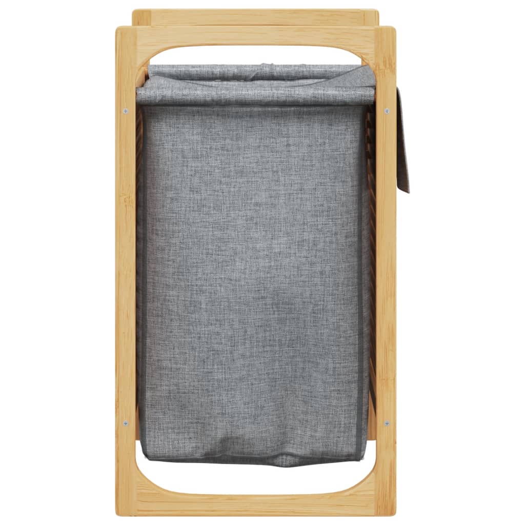 Bambusest pesukorv halli pesukotiga, 40 × 35 × 61 cm – tootevaade