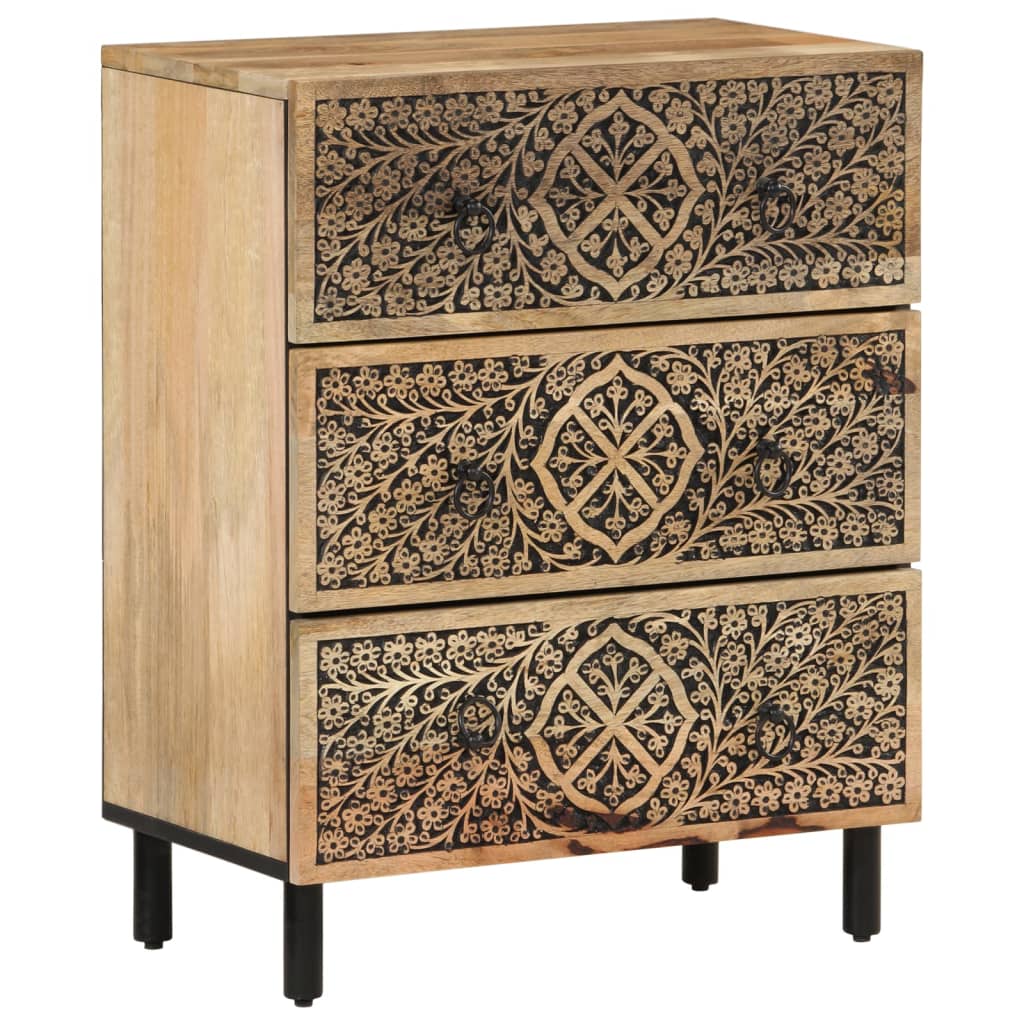 Mangopuidust puhvetkapid lillemustriga, 3 tk, 60 × 33 × 75 cm - Pilt 3