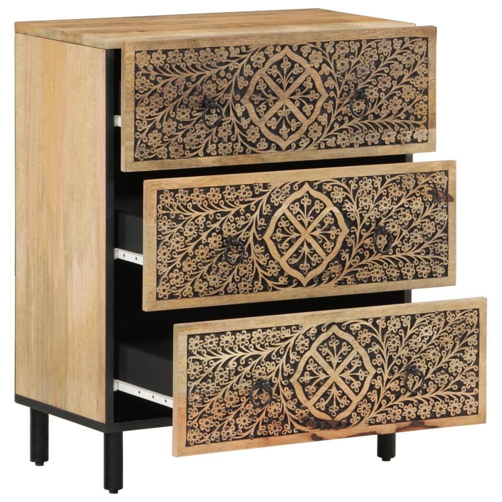 Mangopuidust puhvetkapid lillemustriga, 3 tk, 60 × 33 × 75 cm - Pilt 4