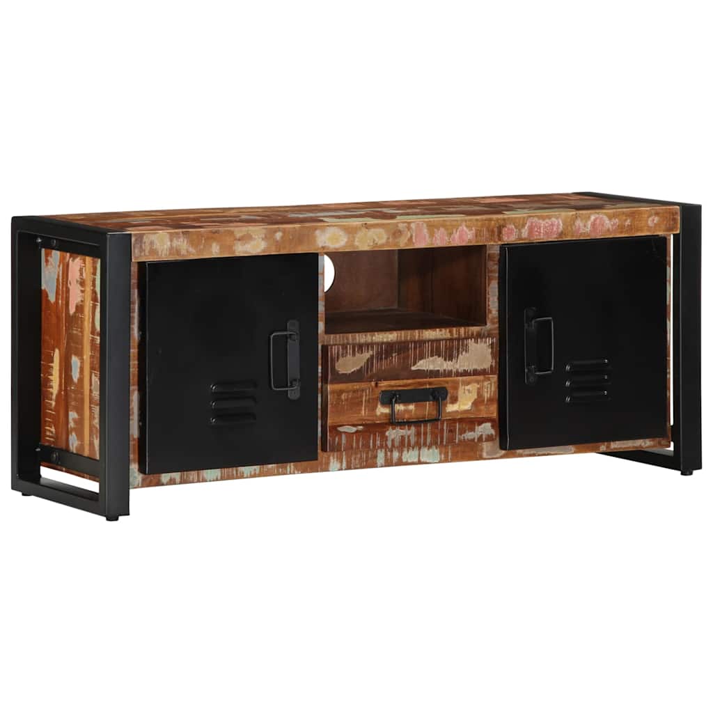 Taaskasutatud täispuidust telerikapp, 100 × 30 × 40 cm
