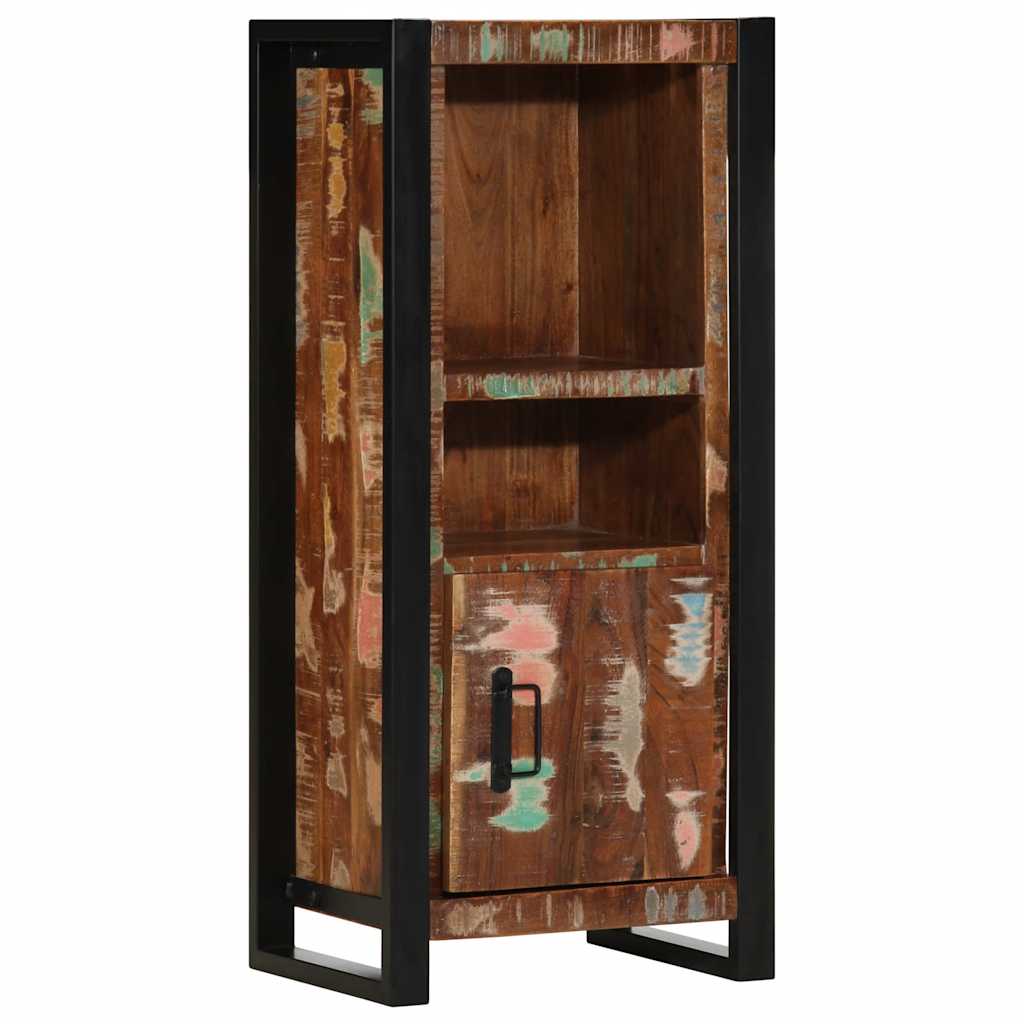 Puidust vannitoakapp metallraamiga, 40 × 30 × 90 cm