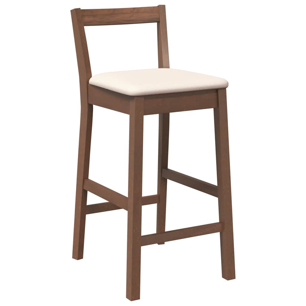 Kummipuidust baaritoolid, istmekõrgus 61 cm, 2 tk – tootevaade