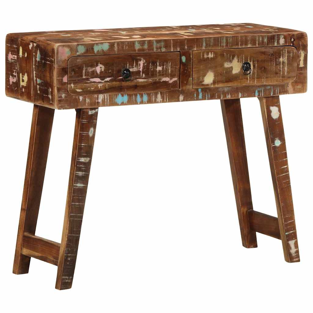 Kahe sahtliga puidust konsoollaud, 90 × 32 × 75 cm