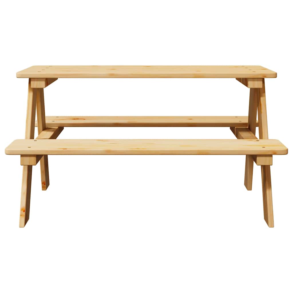 Lastelaud pinkidega IRUN, männipuit, 90 × 79,5 × 50 cm – tootevaade