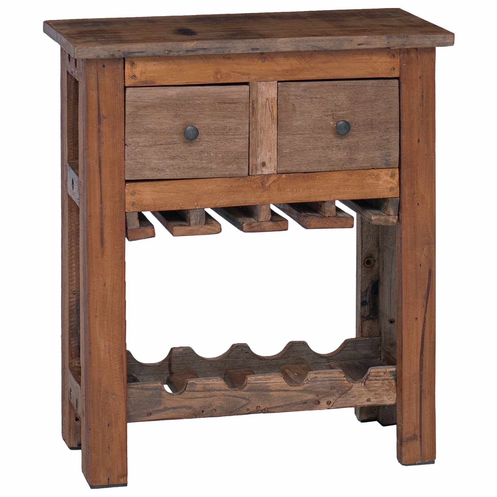 Taaskasutatud puidust hoiukapp, 60 × 30 × 70 cm, pruun - Pilt 2