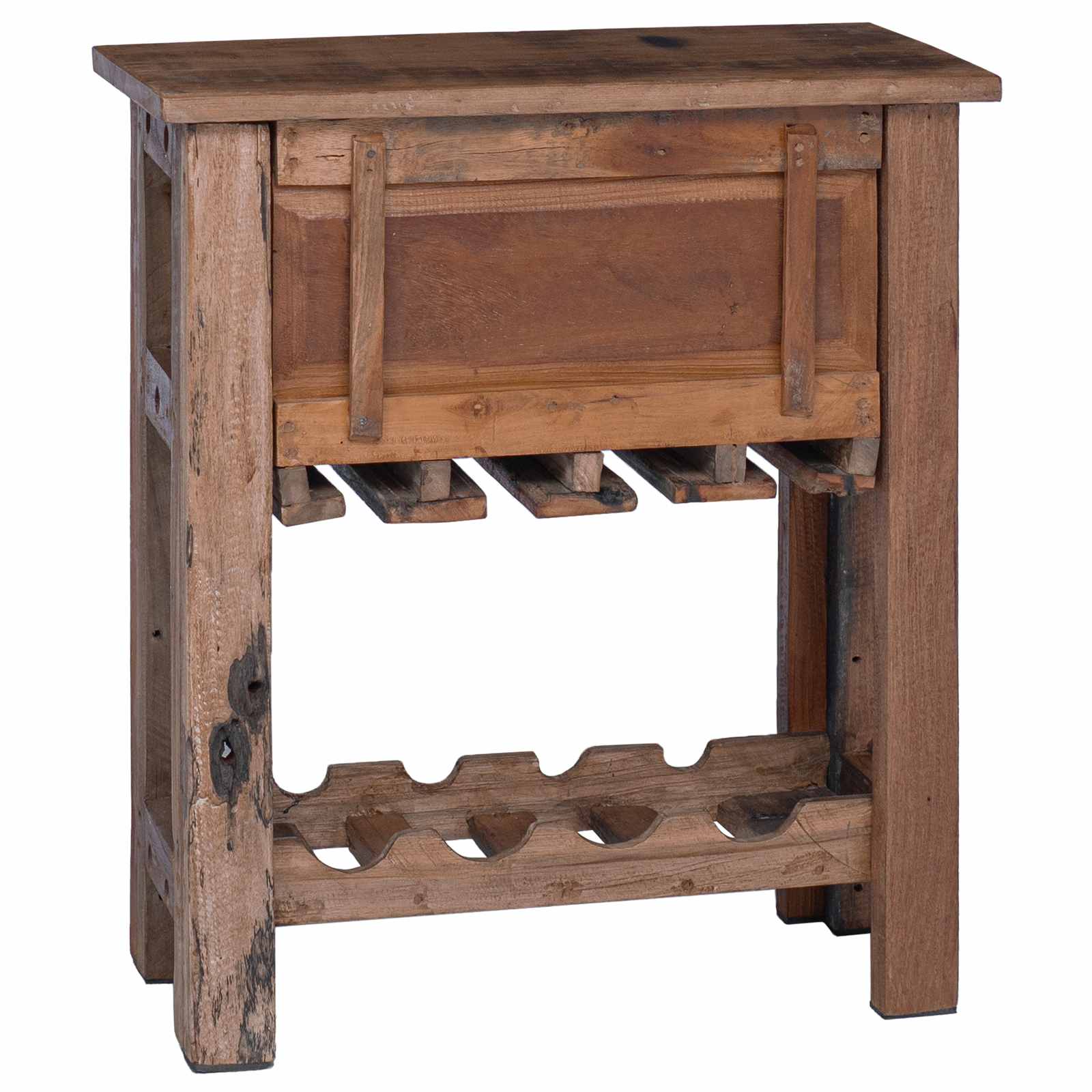 Taaskasutatud puidust hoiukapp, 60 × 30 × 70 cm, pruun - Pilt 7