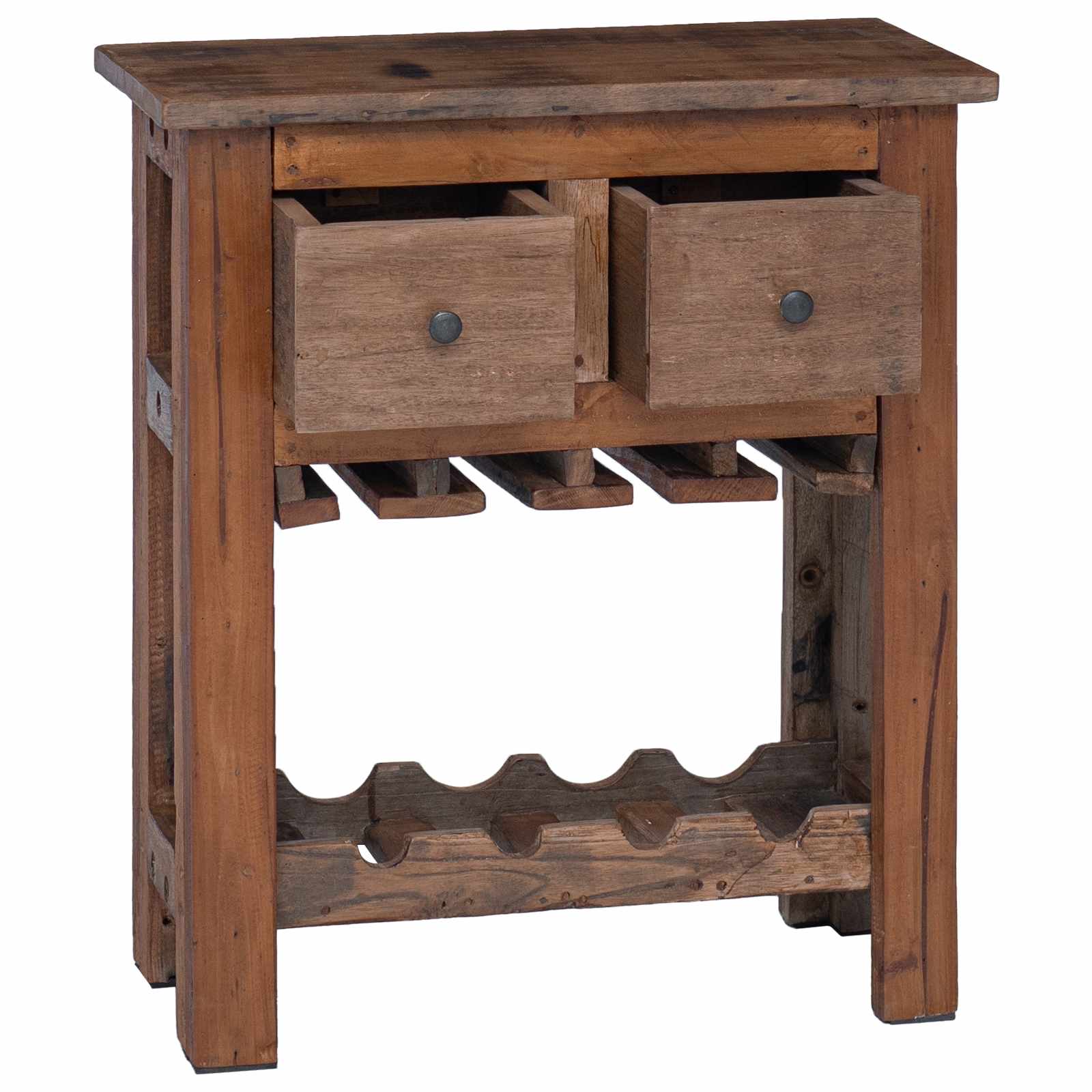 Taaskasutatud puidust hoiukapp, 60 × 30 × 70 cm, pruun - Pilt 3