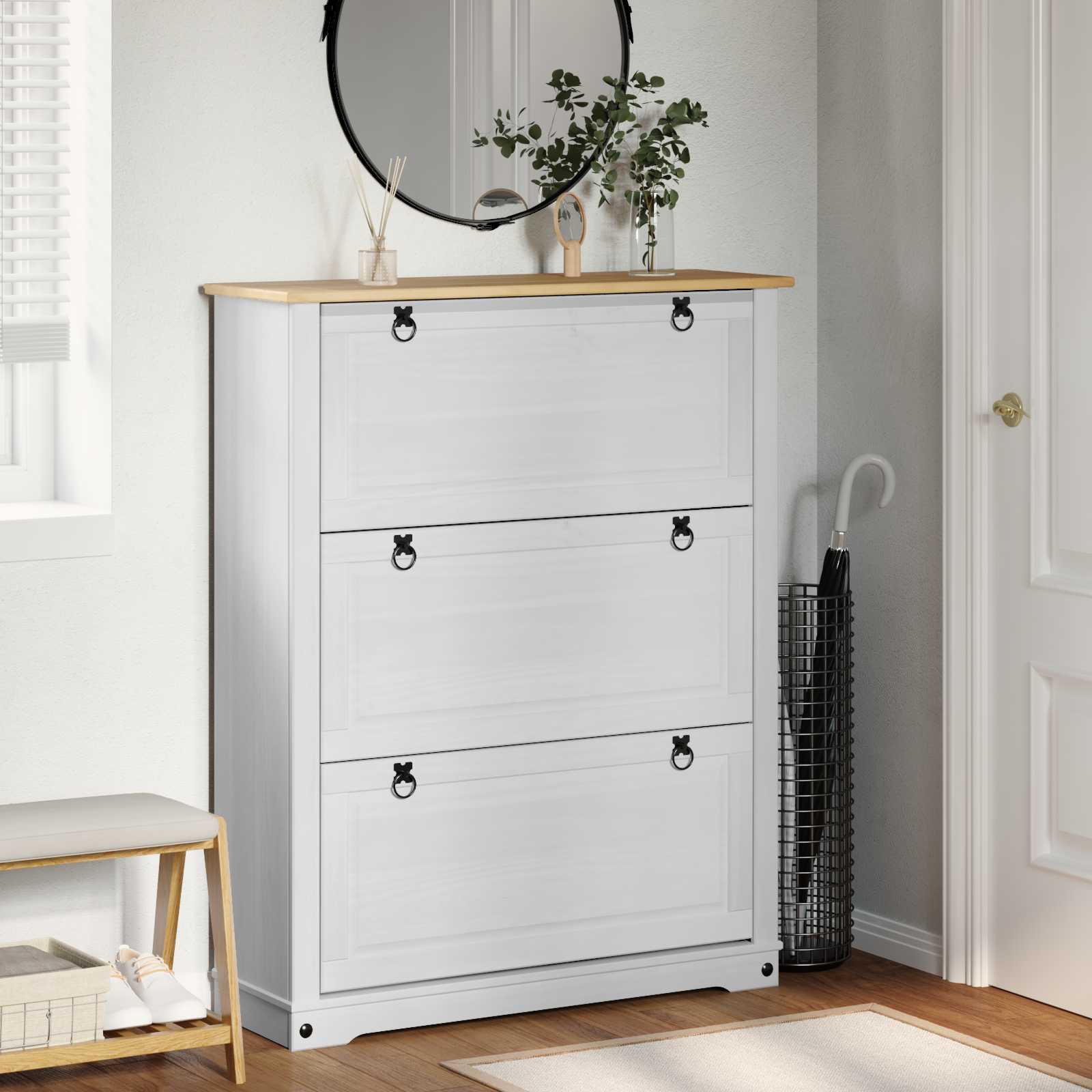 Männipuidust jalatsikapp CORONA, laius 99 cm - Pilt 16