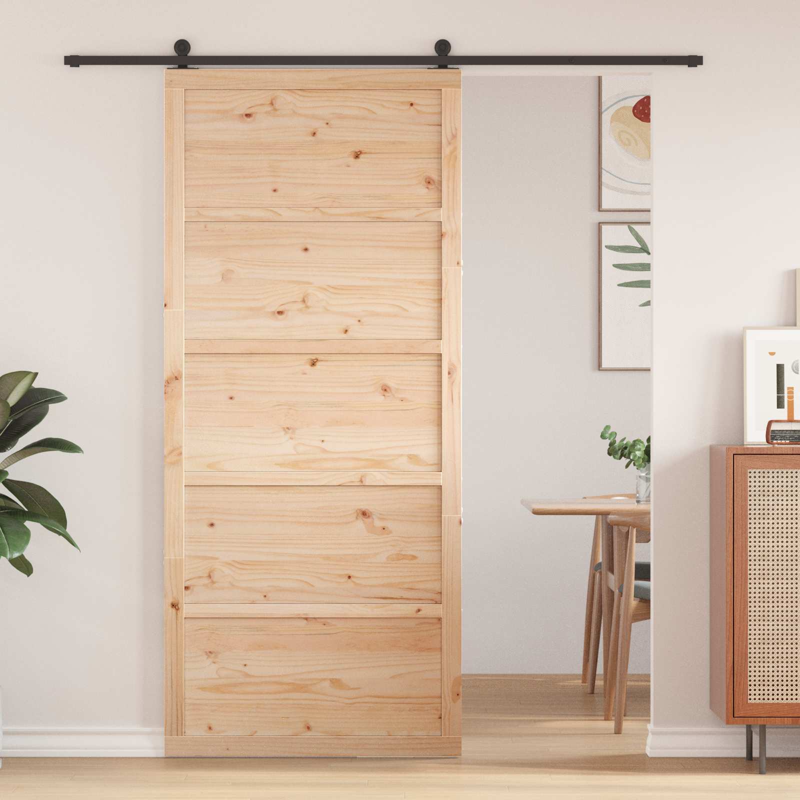 Männipuidust liugukse ukseleht, kõrgus 208 cm
